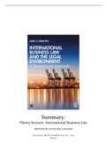 Summary International Business Law Theory Lectures ('21 - '22)