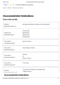 Musculoskeletal Medications