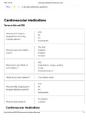 Cardiovascular Medications