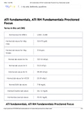 ATI fundamentals, ATI RN Fundamentals Proctored Focus