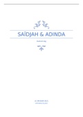Samenvatting Saïdjah en Adinda van Max Havelaar, Multatuli