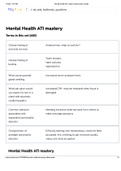 Mental Health ATI mastery