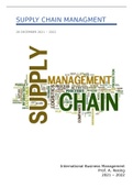 Summary Supply Chain Management