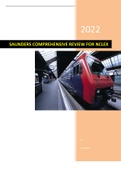  SAUNDERS COMPREHENSIVE REVIEW FOR NCLEX LATEST UPDATE JANUARY 2022 COMPLETE WITH ALL THE CORRECT ANSWERS