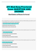ATI Med-Surg Proctored Exam QUESTION AND ANSWER
