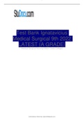 Test Bank Ignatavicius Medical Surgical 9th 2022 LATEST {A GRADE}