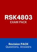 RSK4803 - EXAM PACK (2022)