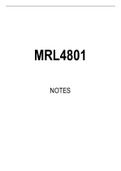 MRL4801 Summarised Study Notes