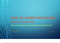How to acces MCQ Exams