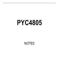 PYC4805 Summarised Study Notes
