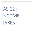 IAS 12 Income taxes 