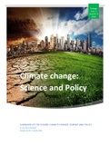 Climate Change: science and policy