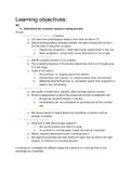 IBCOM year II/III:  Consumer behavior & marketing action Summary Learning Objectives (9 pages)