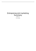 Entrepreneurial Marketing - FULL course summary - Entrepreneurship & business innovation - Tilburg University