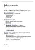 Beleidseconomie aantekeningen & aangevuld met boek Overheidsfinanciën