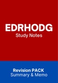 EDRHODG - Summarised NOtes