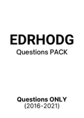 EDRHODG - Exam Questions PACK (2016-2021) 