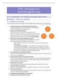 COMPLETE samenvatting CE9: strategische marketingplanning