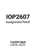 IOP2607 - Assignment PACK (2016-2021)