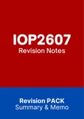 IOP2607 - Notes (Summary)