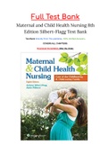 Maternal and Child Health Nursing 8th Edition Silbert-Flagg Test Bank