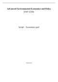 Full Script Advanced Environmental Economics & Policy