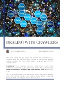Dealing with crawlers minor 