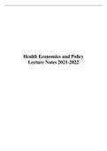 Bundle Health Economics & Policy - Summary of the Book (Bhattacharya, 2014), mandatory articles and all lectures