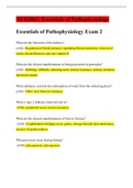NUR 2063 / NUR2063: Essentials of Pathophysiology Exam 2 (Latest Updated) Rasmussen