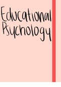 Educational Psychology Pearson Etext (EDST1002) Notes