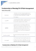 Fundamentals of Nursing CH 43 Pain Management
