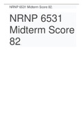 NRNP 6531 Midterm exam updated