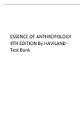 ESSENCE OF ANTHROPOLOGY 4TH EDITION By HAVILAND -Test Bank.pdf
