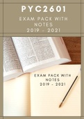 PYC2601 Exam Pack - Questions and Answers (2022) with notes