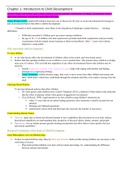 Developmental Psychology Notes Ch. 1 to 3 
