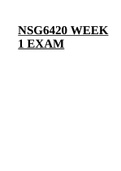 NSG6420 MIDTERM EXAM (Gerontology)