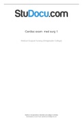 Cardiac exam med surg 1 Medical Surgical Nursing (Bridgewater College) Cardiac Exam Chapter 26, 27 and 28 Ventricular Tachycardia - 