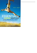 TEST BANK FOR ESSENTIALS OF HUMAN ANATOMY AND PHYSIOLOGY 10TH EDITION MARIEB