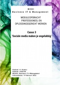Drie essays voor NCOI "Verdedig een stelling' "Sociale Media Maken Ongelukkig?" - allemaal geslaagd in 2022 en 2021