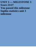 Sophia statistics unit 3 milestone