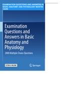 EXAMINATION QUESTIONS AND ANSWERS IN BASIC ANATOMY AND PHYSIOLOGY MARTIN CAON
