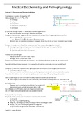 Samenvatting Medical Biochemistry Deeltentamen 1 