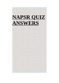 PHARMACEUT CNPR | NAPSR QUIZ ANSWERS HIGHLY GRADED