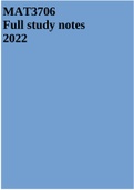 MAT3706 Full study notes 2022