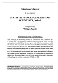 Solutions Manual  Engineering and Scientists Statistics