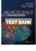 TEST BANK NEUROSCIENCE Exploring the Brain (2015, WOLTERS KLUWER) MARK F. BEAR, BARRY W. CONNORS, MICHAEL A. PARADISO