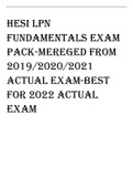HESI PN LPN FUNDAMENTALS EXAM PACK | COMBINED 2019-2021 Best for 2022 