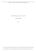 EDUC 5010 Education in Context Written Assignment 3