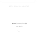 EDUC 5010 Education in Context Written Assignment 7