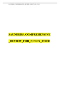 SAUNDERS_COMPREHENSIVE _REVIEW_FOR_NCLEX_FOUR-Questions & Answers